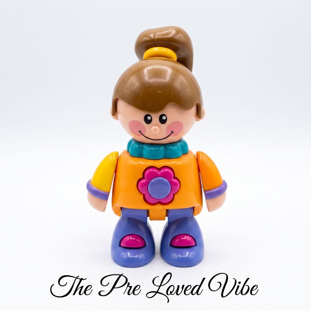 Tolo Toys First Friends Girl with Ponytail Pig Poseable